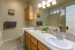 His and Hers sinks in the master bath 